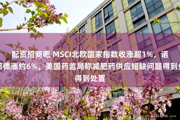 配資招商吧 MSCI北歐國家指數收漲超1%，諾和諾德漲約6%，美國藥監局稱減肥藥供應短缺問題得到處置