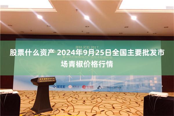 股票什麼資產 2024年9月25日全國主要批發市場青椒價格行情