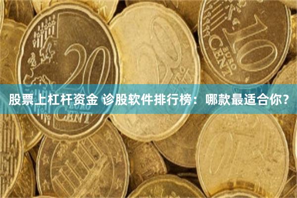 股票上杠杆資金 診股軟件排行榜：哪款最適合你？